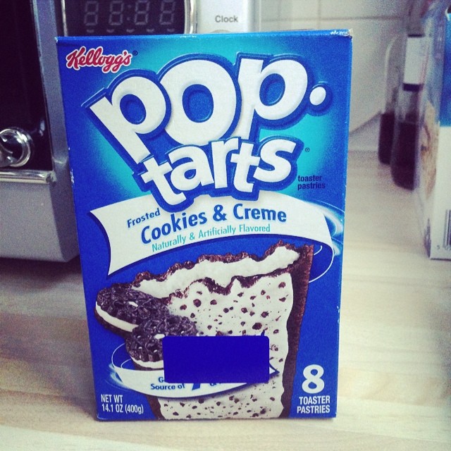 Cookies and creme poptarts - from Instagram