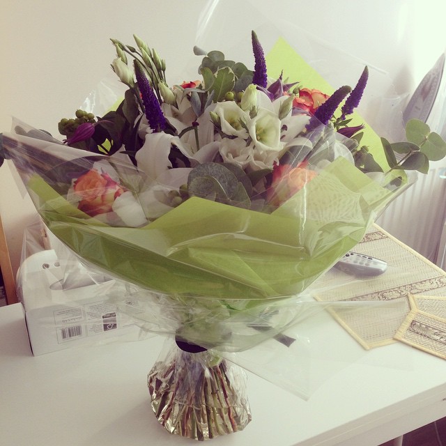 Flowers from work. #newborn - from Instagram