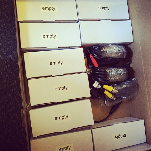 Just so you know. They're empty. - from Instagram