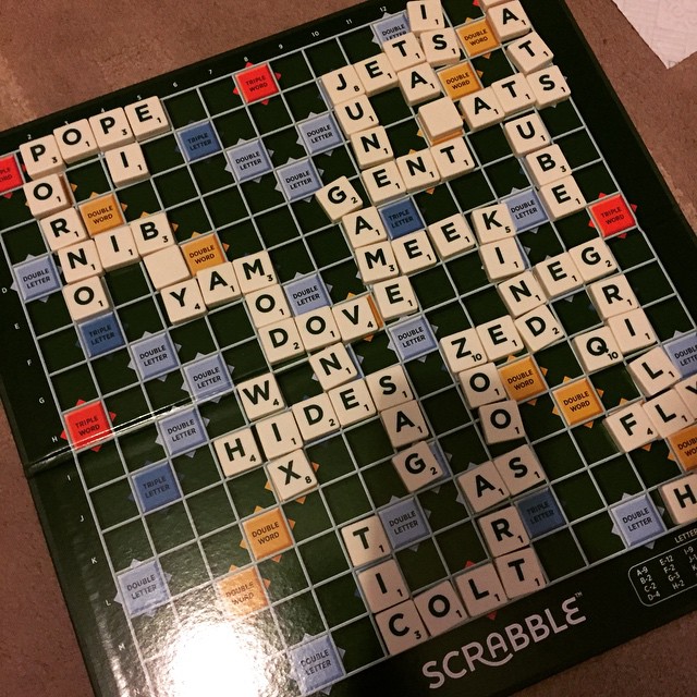 Scrabble time. - from Instagram