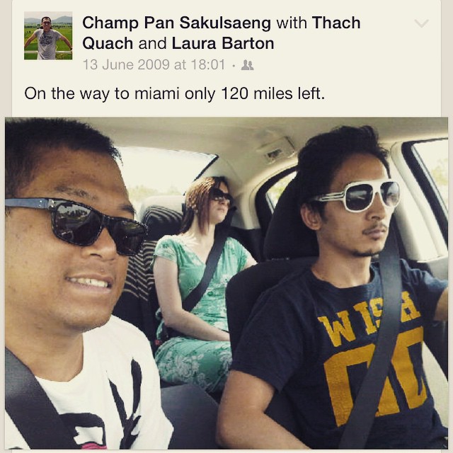 6 years ago I was on the road with @french_gourmet  and @lauraelysia  heading towards Miami.  #goodtimes - from Instagram