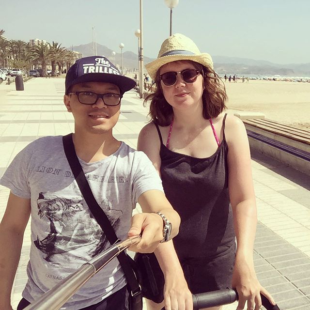 My first selfie stick pic. 
