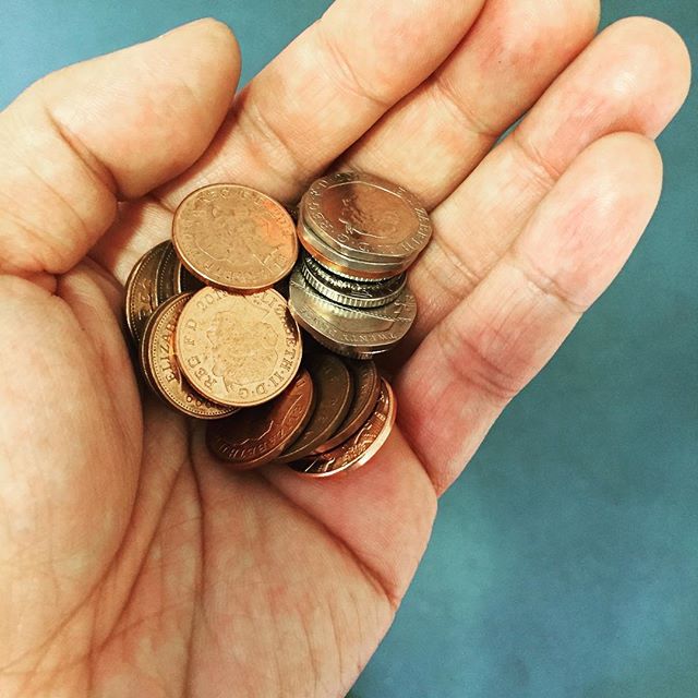 Just got rid of all my change. 