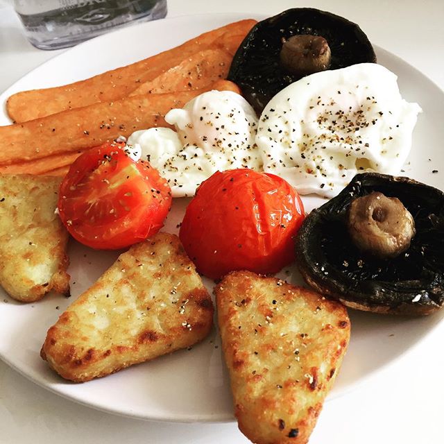 The woman made Vegetarian breakfast. I don't do vegetarian. 