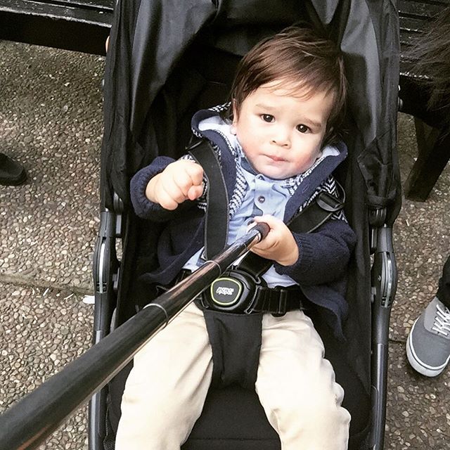 Baby selfie. 
