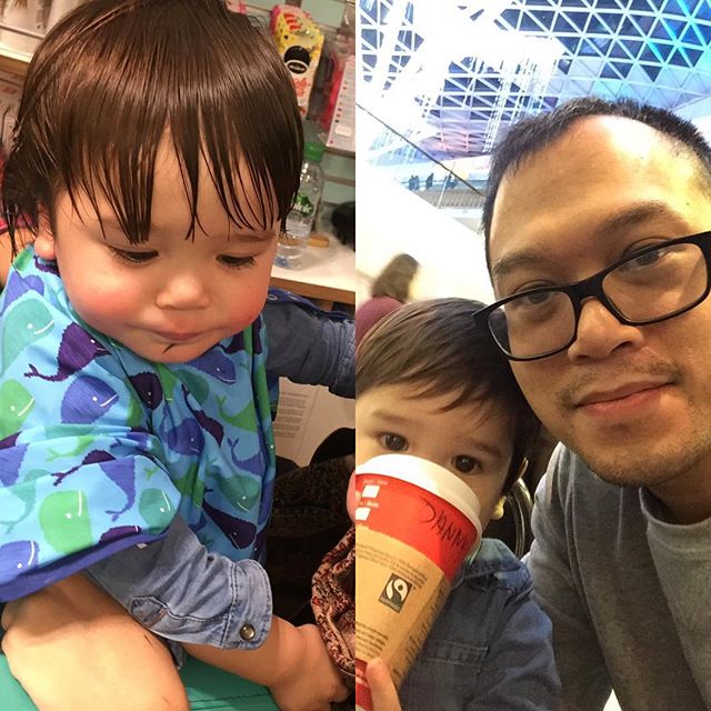 Dexter first haircut. 