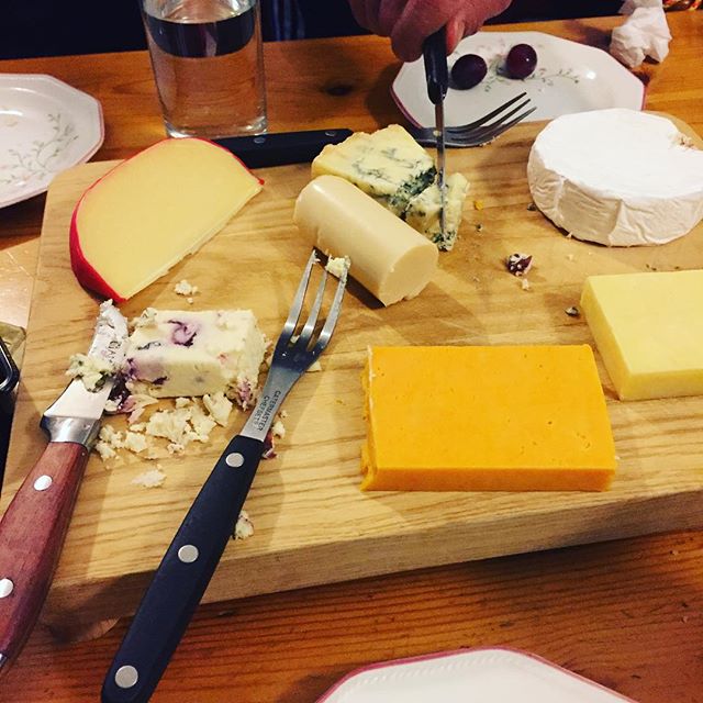 The traditional cheese board at the Sakulsaeng house. 