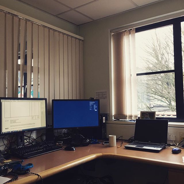 First day back at work.  How depressing. 