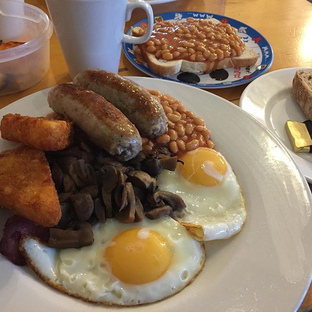 Full English. Mudchute farm cafe.