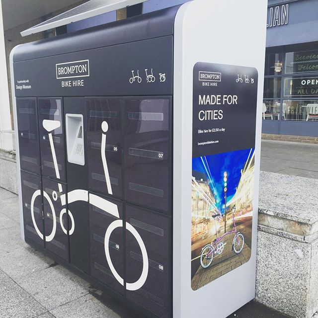 Brompton hire. £2.50 a day. 