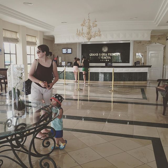Hotel lobby.