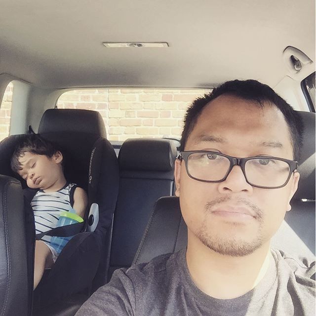 Nice and cool in the car. 