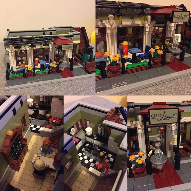 #lego 10243 day 2. Ground floor completed