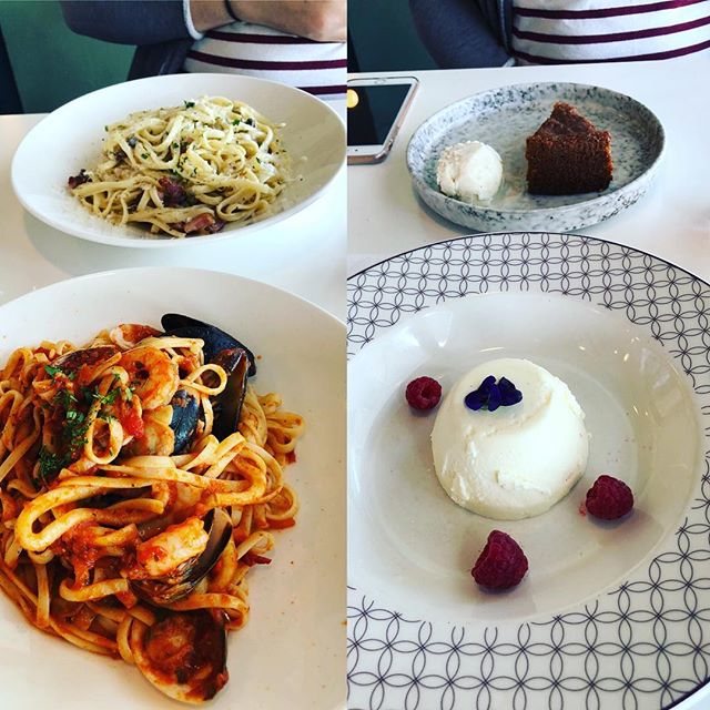 Went out to celebrate. 11am lunch #parentlife