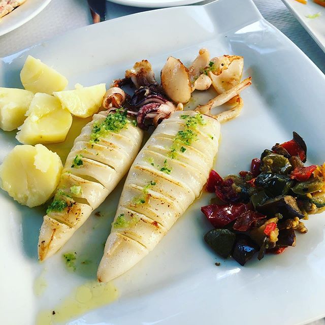 Grilled squid. #calagaldana